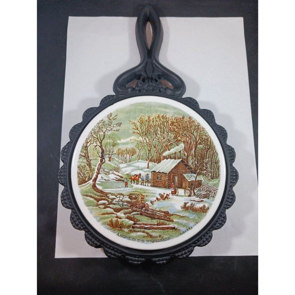 Vintage 1970’s Winter Scene Decorative Wall Plate